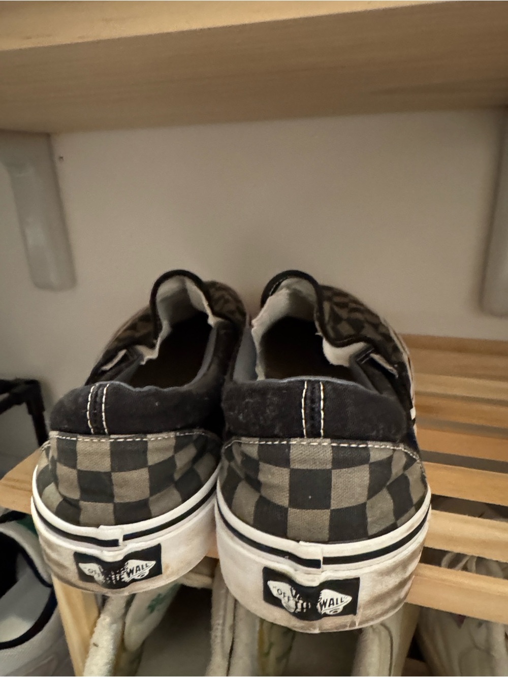 Vans Classic Slip-On Checkerboard Sneakers Black & grey US 10